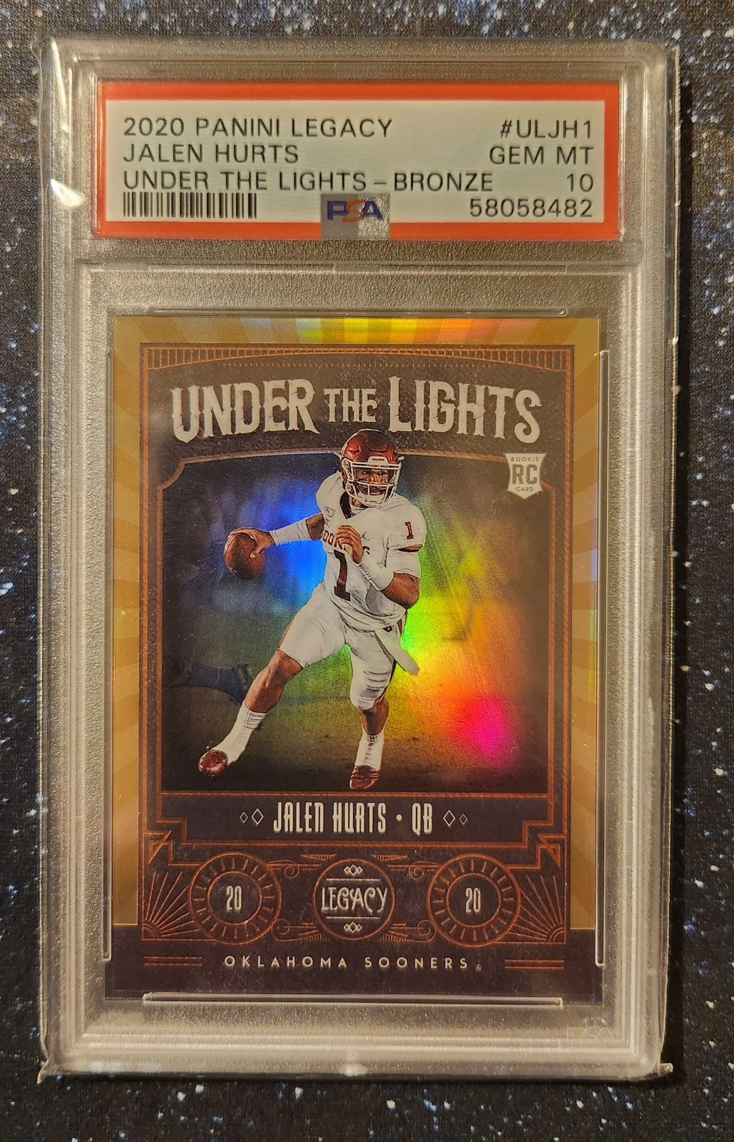 Jalen Hurts Panini Legacy Under the Lights #ULJH1 Bronze
