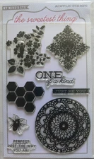 The Sweetest Thing - Floral, Words & Shapes 8 Clear Stamps by My Minds Eye SBox1