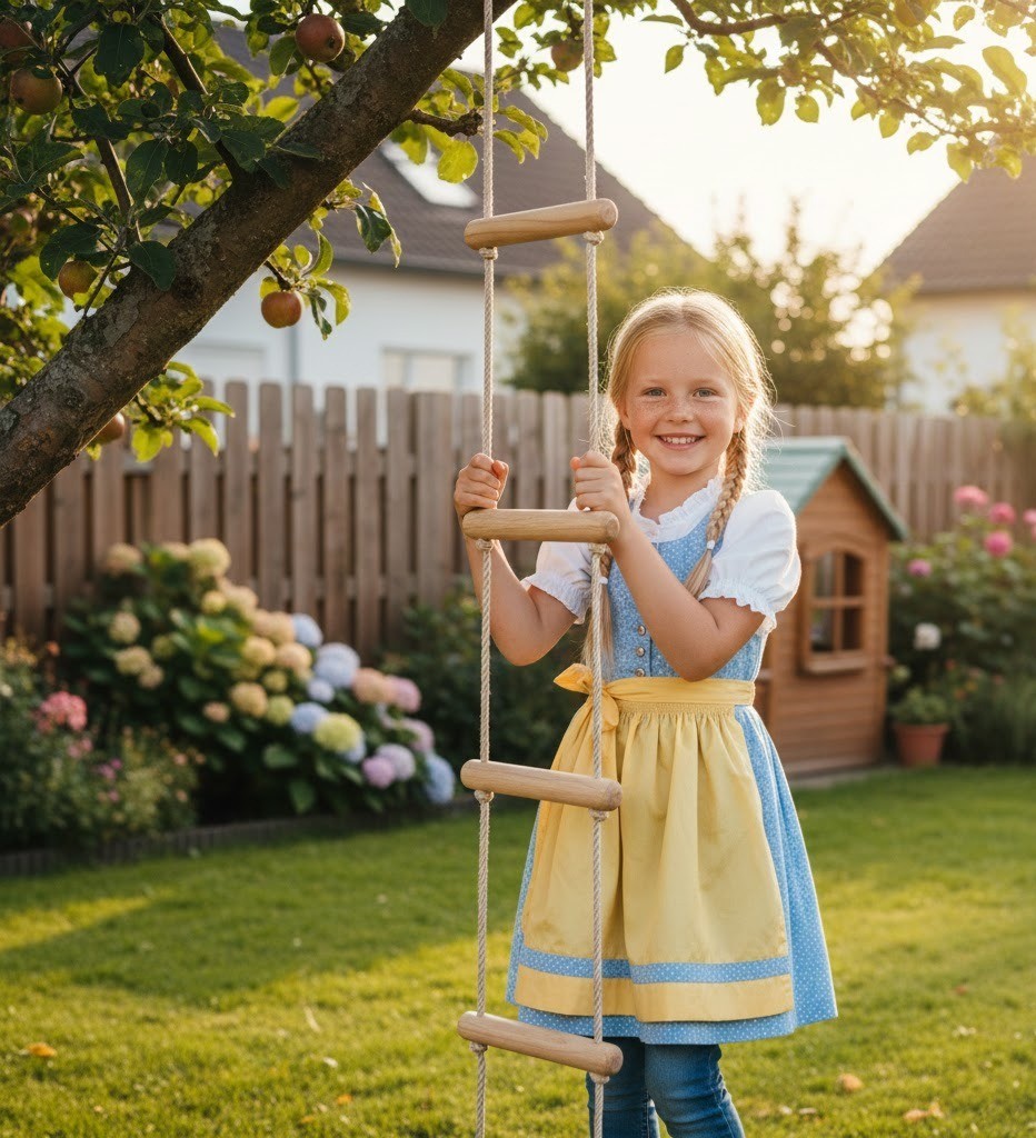 Fünf-strickleiter Escalar Torre de Área Juegos Cuerda Alpinismo Escalera Punto