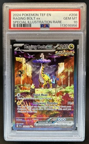 2024 Pokemon Temporal Forces Raging Bolt ex #208/162 PSA 10 GEM MINT