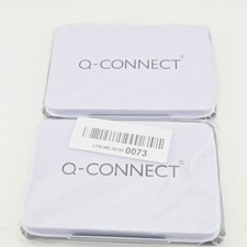 Image of Q-Connect Stamp Pads Black Ink 110x70mm Medium Pack of 2