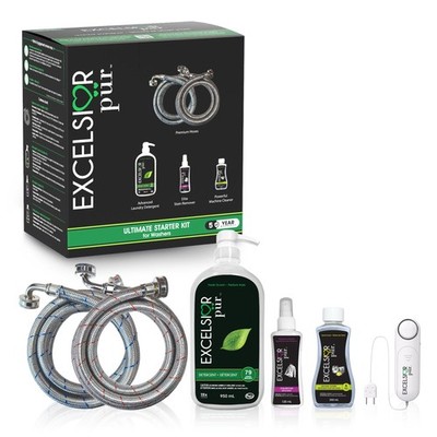 Excelsior Pür HE Laundry Detergent Liquid Ultimate Starter Kit 7.5X Concentra...