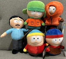 NWT (Set of 5) South Park 5-7” Plush Randy, Cartman, Kyle, Kenny, and Stan
