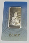 Pamp Suisse Religious Series Buddha 1 oz .999 Silver Art Bar In Assay "RARE"