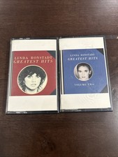 Linda Ronstatd Greatest Hits Vol.1 & 2 Cassette Tapes FREE SHIPPING