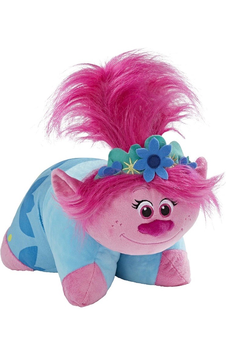 Pillow Pets DreamWorks Poppy Stuffed Animal – Trolls World Tour Plush Toy Pink