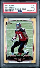 2014 Topps - Ball in Right Hand - Gold #387 Mike Evans 879/2014 (RC) PSA 9