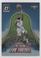 2017 Donruss Optic All Clear for Takeoff Lime Green Prizm /175 James Harden 1x9