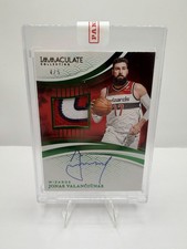 2024-25 Panini Immaculate Jonas Valančiūnas Wizards Premium Patch Auto /5