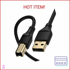 Printer Cable 20 Feet Extra Long USB A Male to USB B Male Printer Cord High Spee