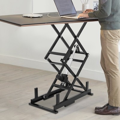 TBvechi Electric Scissor Lift Table 140Lbs Foldable Adjustable Height