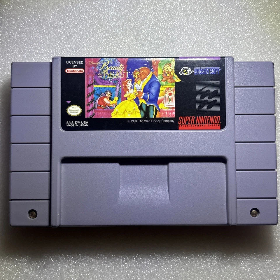 Disney's Beauty And The Beast 1994 SNES TESTED W/ INSTRUCTION BOOKLET - Image 2 of 4