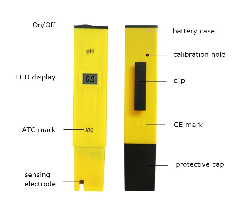 PH Meter Tester Hydroponic PLANT Garden acid alkali water soil acidic alkaline
