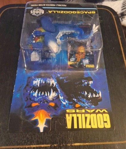 Rare 1995 Trendmasters GODZILLA WARS SpaceGodzilla FIGURE Bonus Card NOS New - Bild 5 von 5