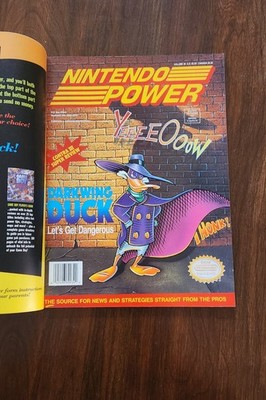 Nintendo Power Magazine Vol 36 May 1992 Dark Wing Duck with poster