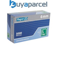 Rapid 11905711 140/6 6mm Galvanised Staples (Box 5000) RPD1406B5 0.0025 per staple