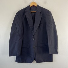 Jos A Bank Blazer Suit Jacket Navy Blue 42  Pinstripe Smart Formal