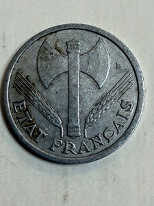1943 French 1 Franc coin