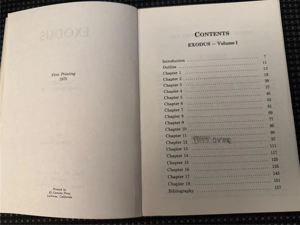 J VERNON MCGEE THRU THE BIBLE SERIES EXODUS VOLUME 1 FIRST PRINTING 1975 - Image 3 of 3