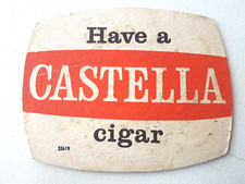 Vintage IND COOPE - D D / Castella Cigar - Cat No'?? Beer mat / Coaster
