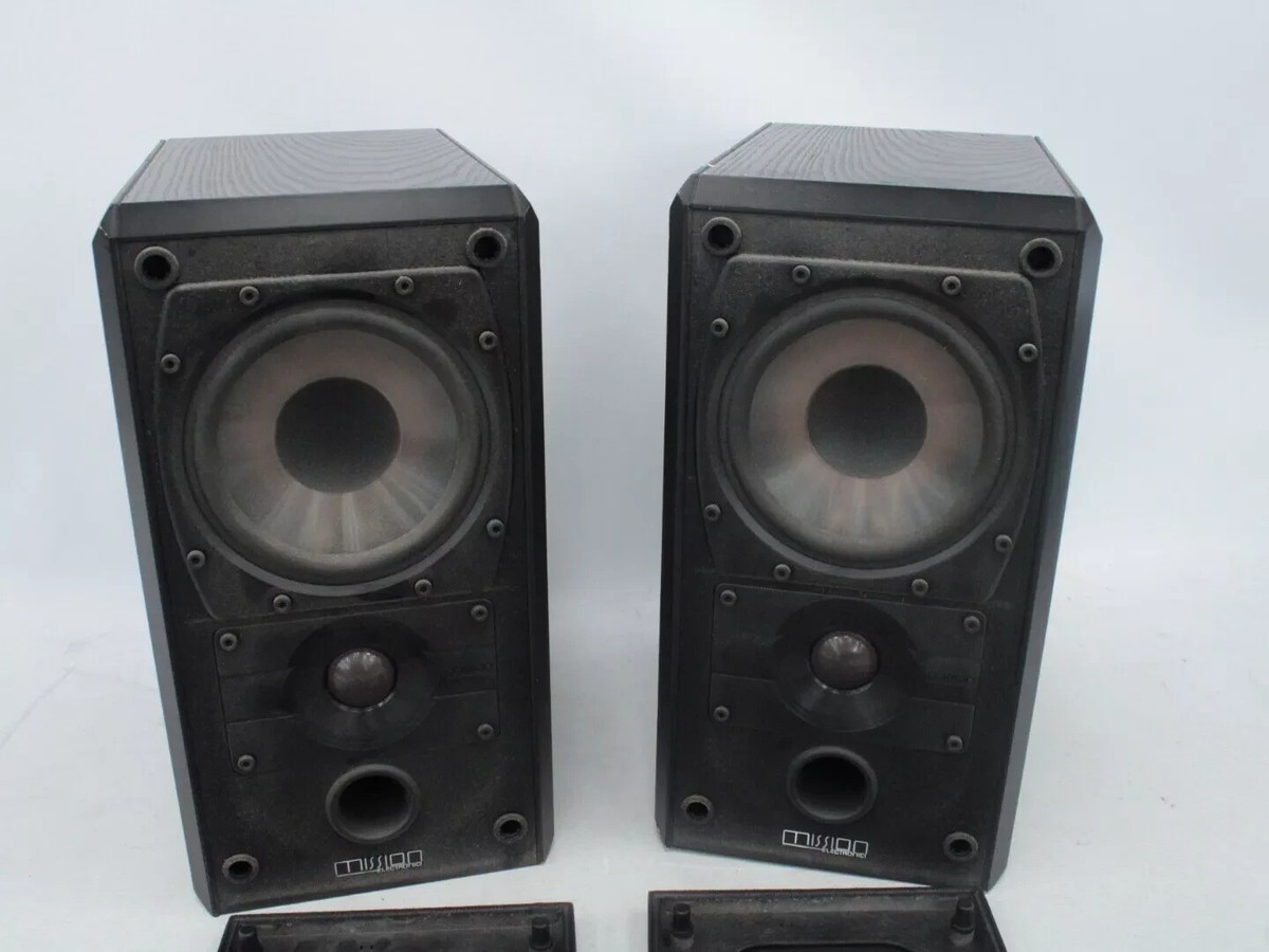 MISSION 751 2-Way Reflex Bookshelf Speakers Wooden Black 6