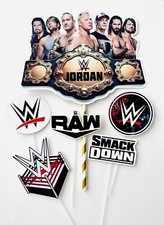 Personalized Wrestling Themed Cake Topper