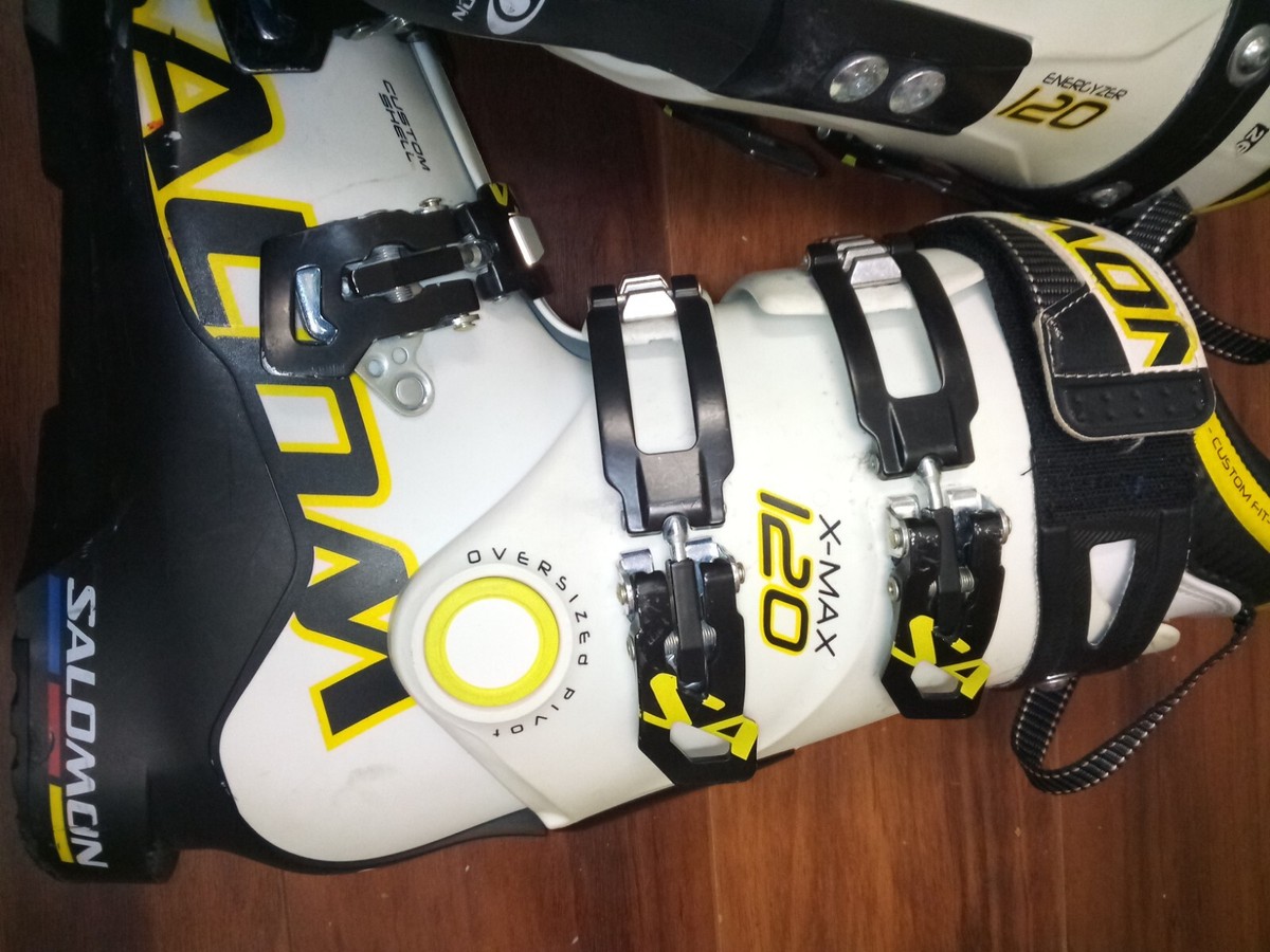 Salomon X-Max 120 Ski Boots 8.5 White Black 2017 SIZE 26, 8 Salomon X-Max 120 Ski Boots 8.5 White Black 2017 SIZE 26, 8