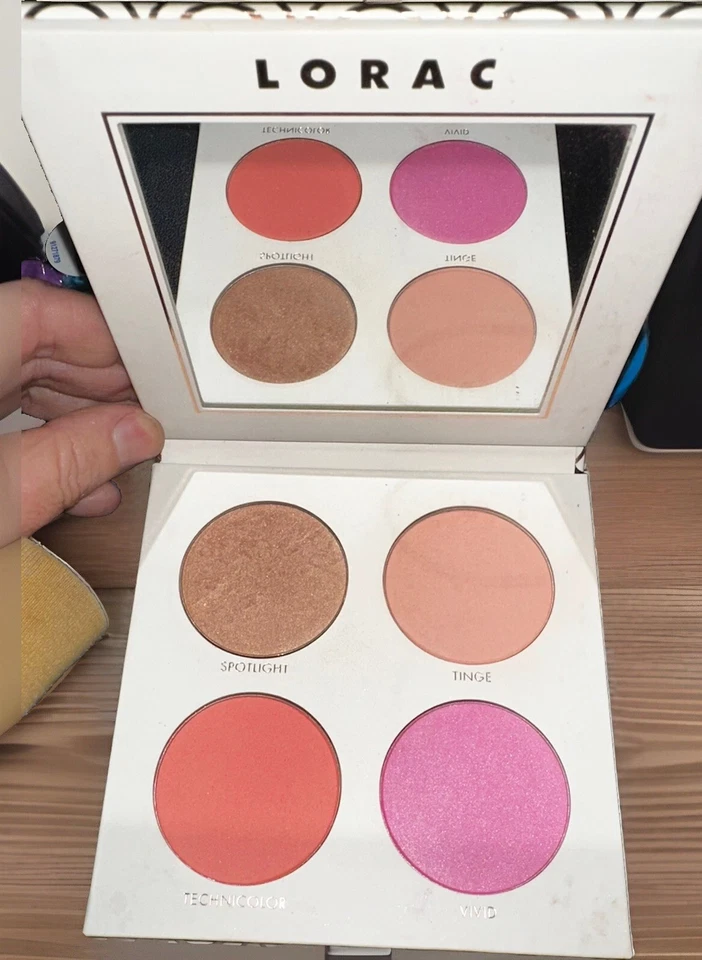 Lorac Cue the Confetti Highlighter & Blush Quad Palette - Image 2 of 2