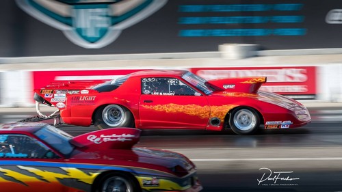 Terminator Firebird Drag Race T Shirt seen on Street Outlaws OG 405 Memphis Lg - Picture 5 of 7