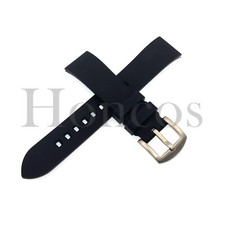 22 24 MM Black Silicone Rubber Watch Band Strap Quick Release Fits for Invicta