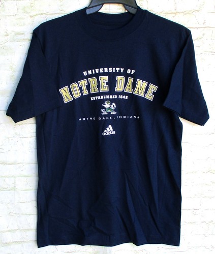 Notre Dame Fighting Irish Adidas Men's Navy Blue T-Shirt #6 Small Brand New
