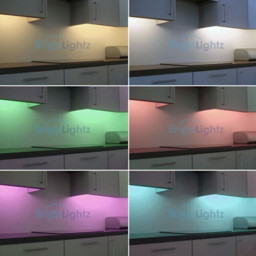 LED Strip Lights Kitchen Under Cabinet Lighting Set Recessed Plinth Downlights   - Picture 1 of 7