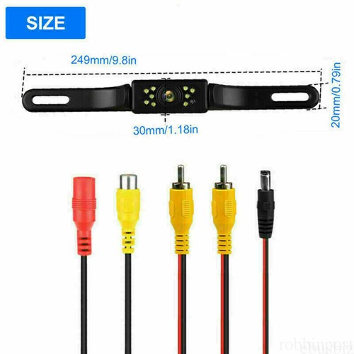 5" LCD Car Monitor Rear View Parking Screen 12-24v Dual Brackets For Car Camera - Picture 10 of 16