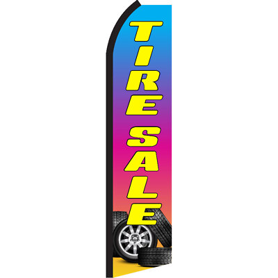 Tire Sale 2 1/2 ft X 11 1/2 ft Swooper Flag