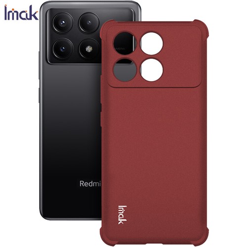 IMAK For Xiaomi POCO X6 Pro 5G, Shockproof 4 Airbags Sandy Matte Soft Case Cover - Picture 11 of 16