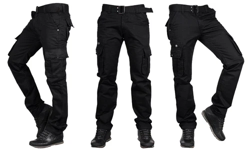 2025 Herren Camouflage Army Hose Freizeit Baumwoll Pants Cargohose mit Gürtel-DE - Bild 49 von 55