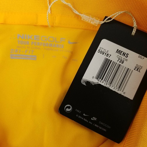 NIKE Golf Tour Performance Dri-Fit Mens XXL Polo Shirt Short Sleeve The Sapp Cup - Picture 8 of 10
