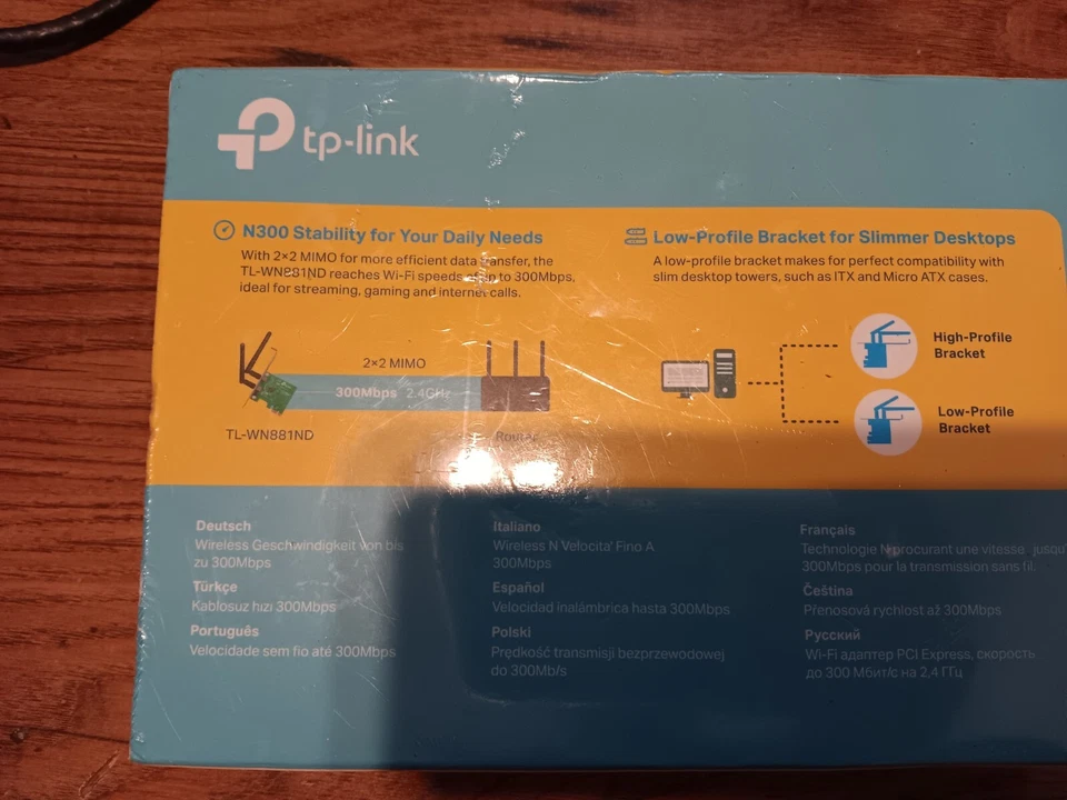 TP-Link TL-WN881ND 300Mbps Wireless PCI Express Card PCIe Wi-Fi Network Adapter - Image 4 of 4