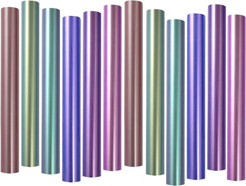 Chameleon HTV Heat Transfer Vinyl Iron-On-Vinyl 12" x 5ft Change Color T-Shirt