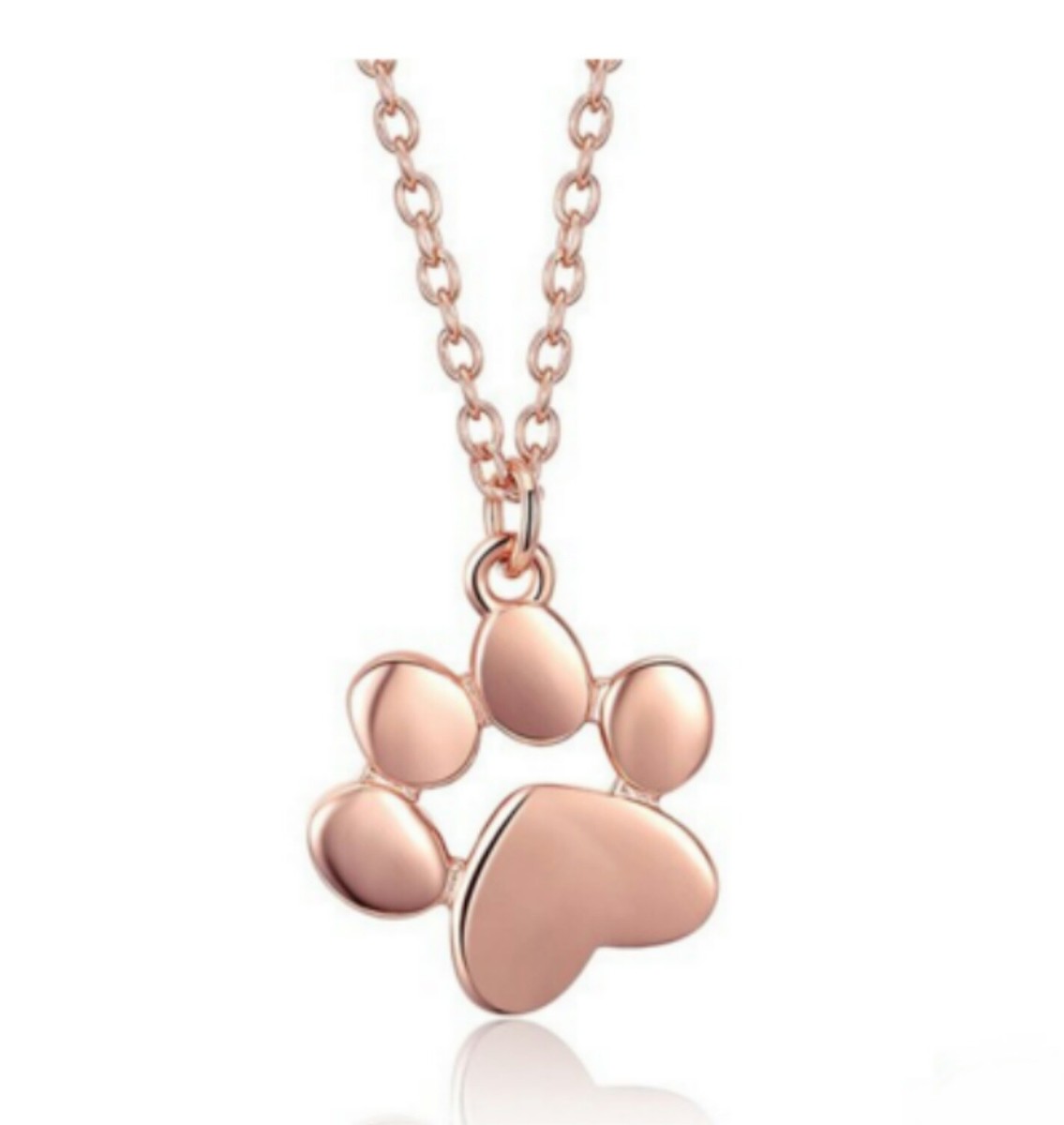 Pfote Hundepfote, Tierpfote Anhänger mit Kette 925 Silber Neu