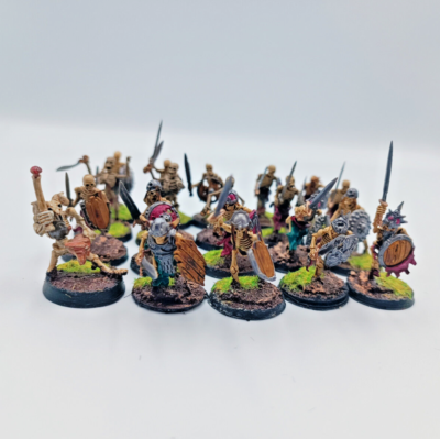 20 Squelettes Warhammer Peints - Armée Soulblight Gravelords / Comtes Vampires