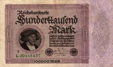 Ro 82c 100000 Mark 1923 Serie L mit T