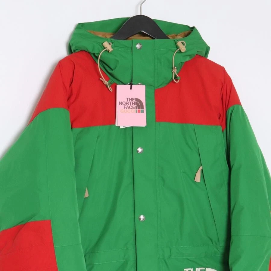 Piumino Gucci x THE NORTH FACE verde taglia L
