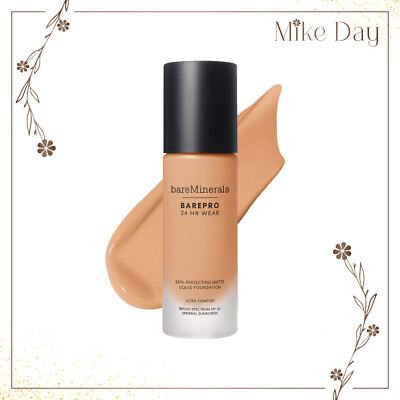 bareMinerals BAREPRO 24HR Matte Liquid Foundation SPF 20, Med 37 Warm