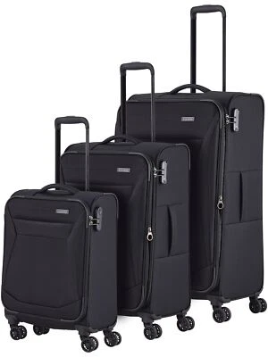 Travelite CHIOS 4w L/M/S Trolley Set Schwarz 080040-01 - Bild 1 von 3