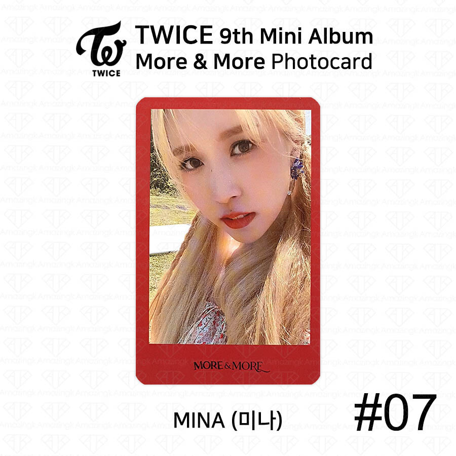 TWICE 9th Mini Album More And More Official Photocard Mina K-POP
