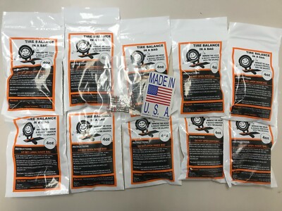 (10-4oz bags) 4oz tire balance beads in a bag FREE PRIORITY MAIL  SHIPPING