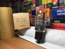 1x CV575 MilitaryBox GtBritain DGet BlkPlt BrownBaseRectifier /Premium 5U4G /U52