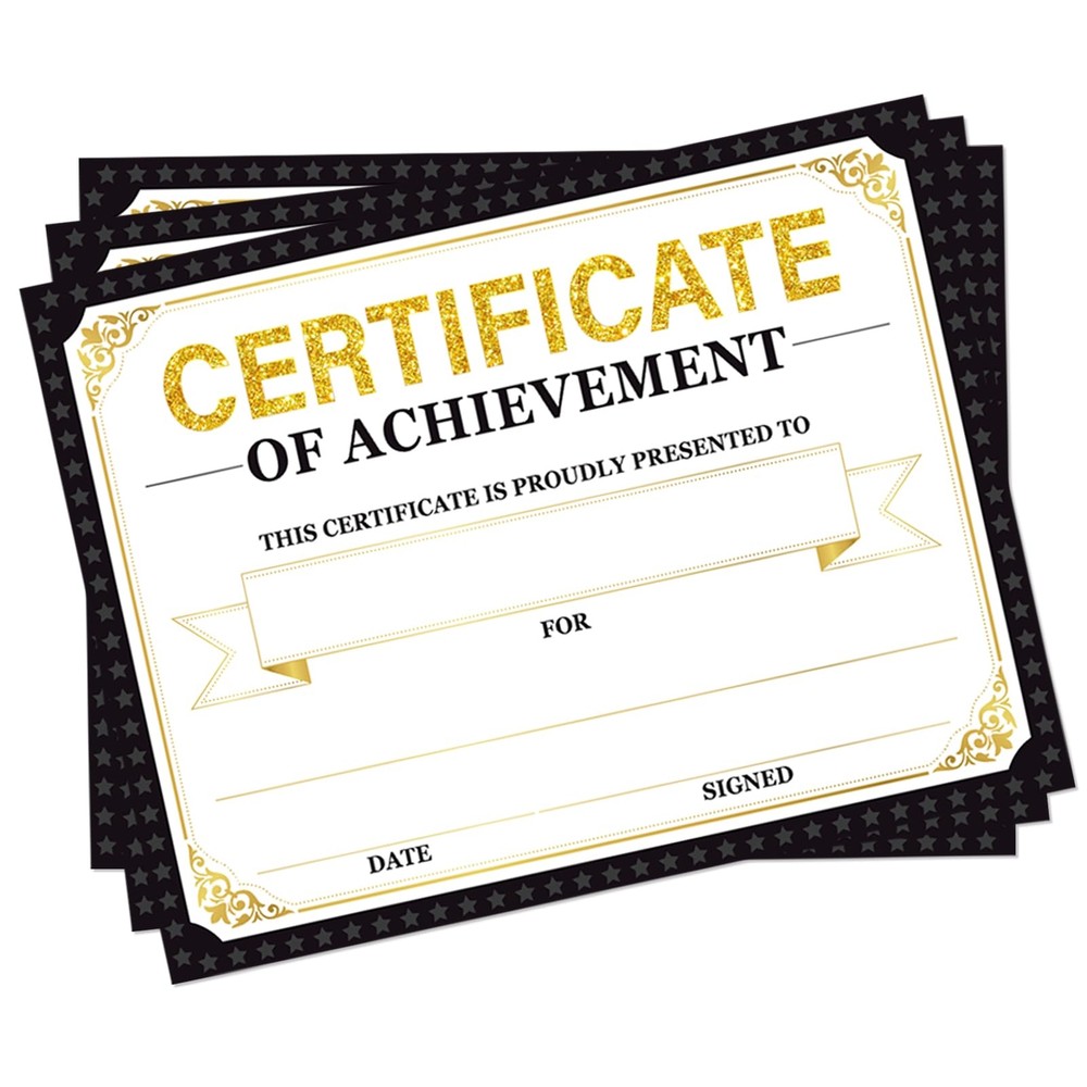 30 Student Achievement Certificates for Kindergarten Graduation