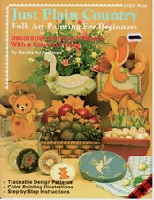 Plaid Just Plain Country Folk Art Painting for Beginners Decorative Craft Book